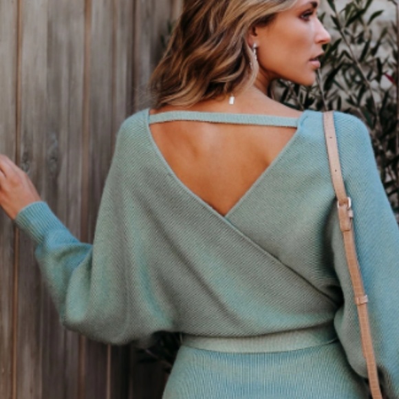 SELMA Drape Knit Dress - Picture 4 of 8